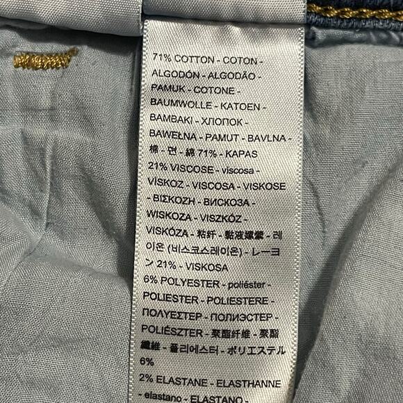 Levis 721 Womens Jeans Size 34 Blue High Rise Skinny Ankle Medium Wash Denim - Picture 8 of 12